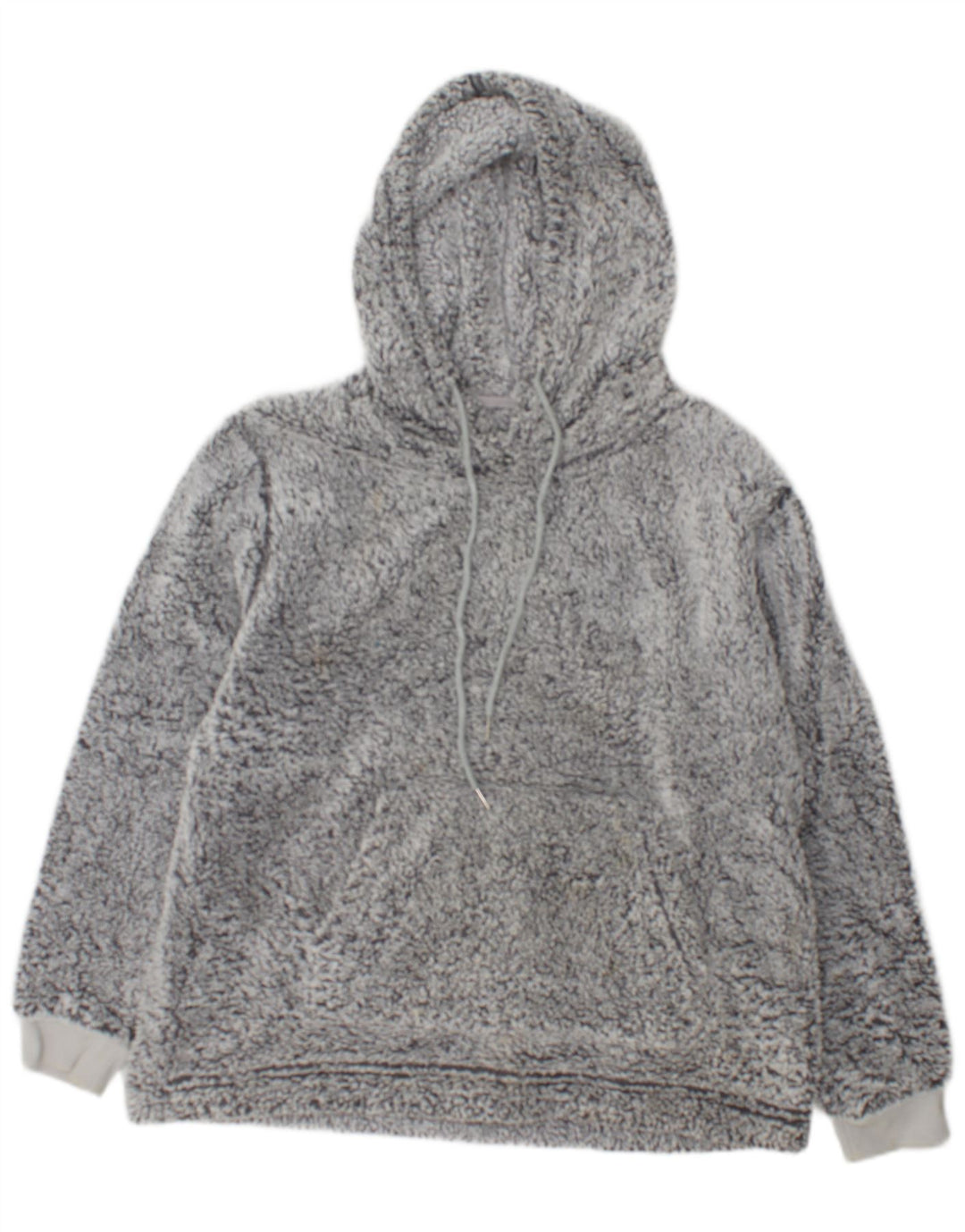 John Lewis Jersey de forro polar con capucha para mujer UK 44 Poliéster gris medio