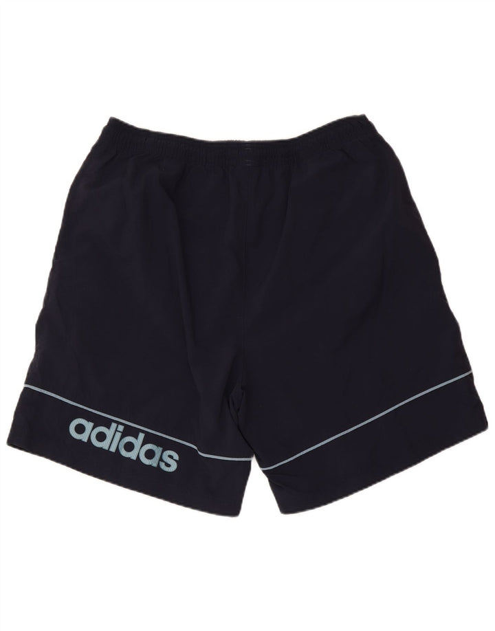 ADIDAS Pantalones cortos deportivos gráficos para hombre XL Poliamida azul marino
