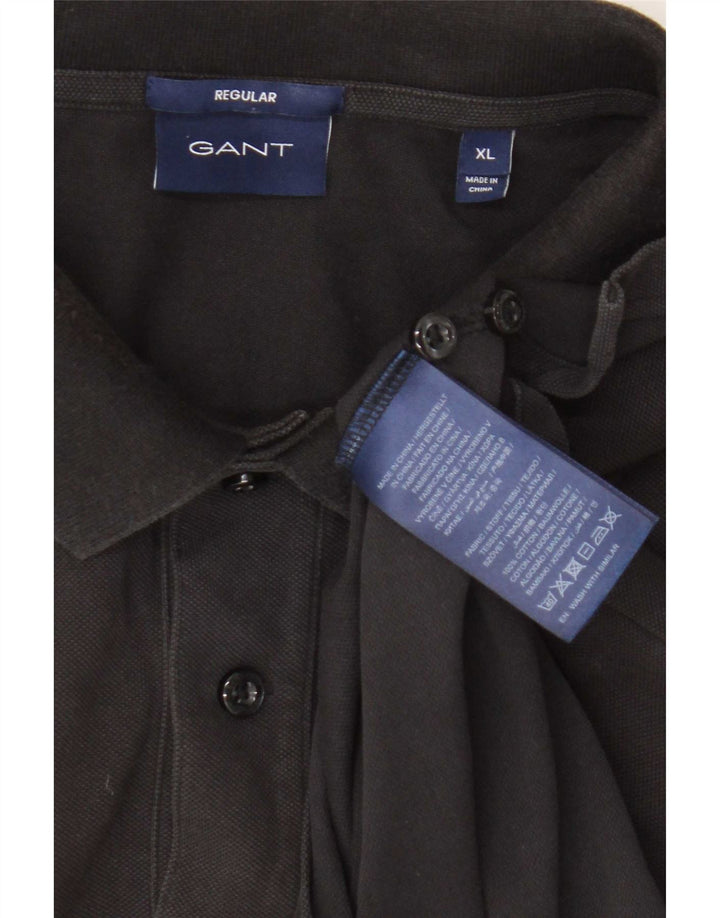 Gant Polo Regular Fit XL Algodón Negro Hombre