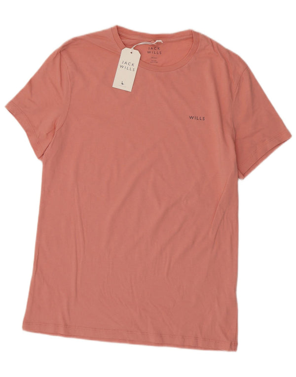 Camiseta Jack Wills Hombre Top Small Rosa Algodón