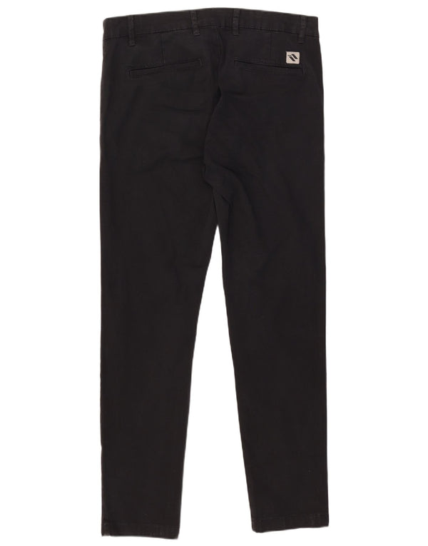 Zara Mens Slim Chino Pantalones EU 42 Large W32 L30 Negro