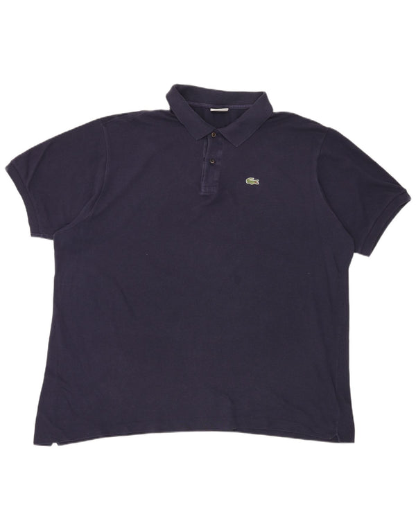 Polo Lacoste para hombre talla 8 3XL algodón azul marino