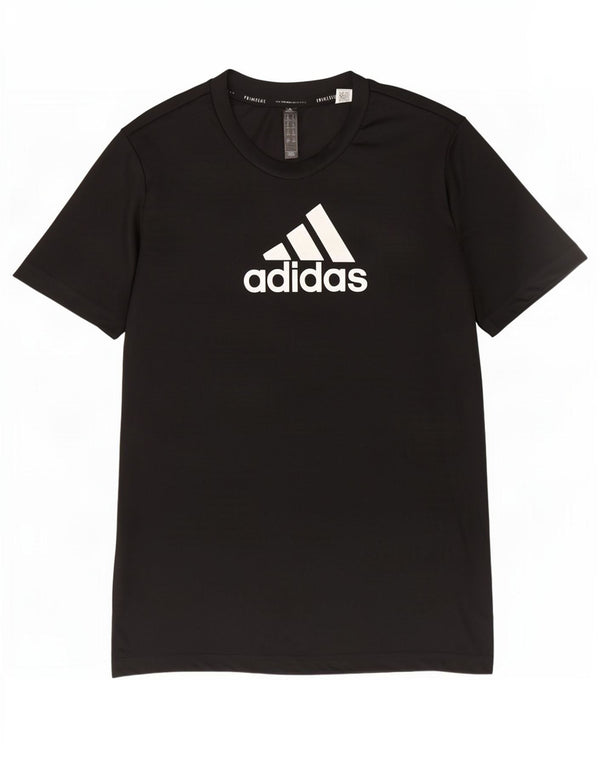 Adidas Camiseta gráfica para mujer Top UK 12/14 Mediano Negro Poliéster