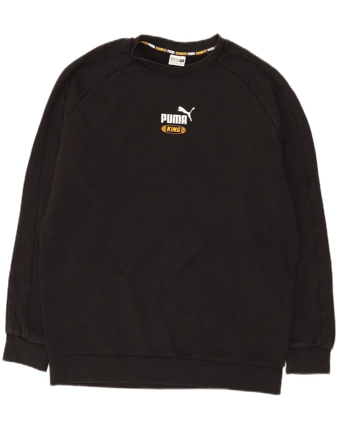 Puma Sudadera Gráfica para Hombre Jersey Grande De Algodón Negro
