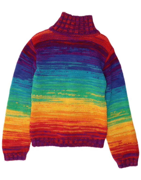 Rocky Womens Turtle Neck Jumper Sweater UK 14 Large Multicoloured