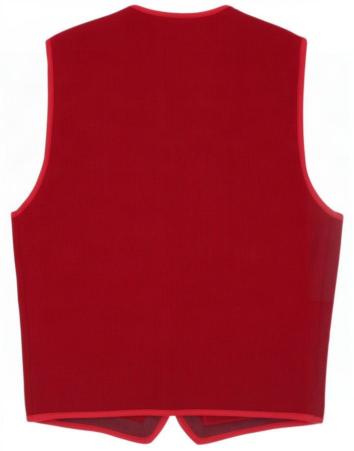 Chaleco vintage para hombre medio burdeos