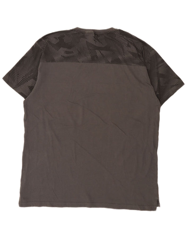 Camiseta Puma Hombre Top XL Gris Geométrico