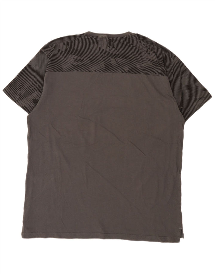 Camiseta Puma Hombre Top XL Gris Geométrico