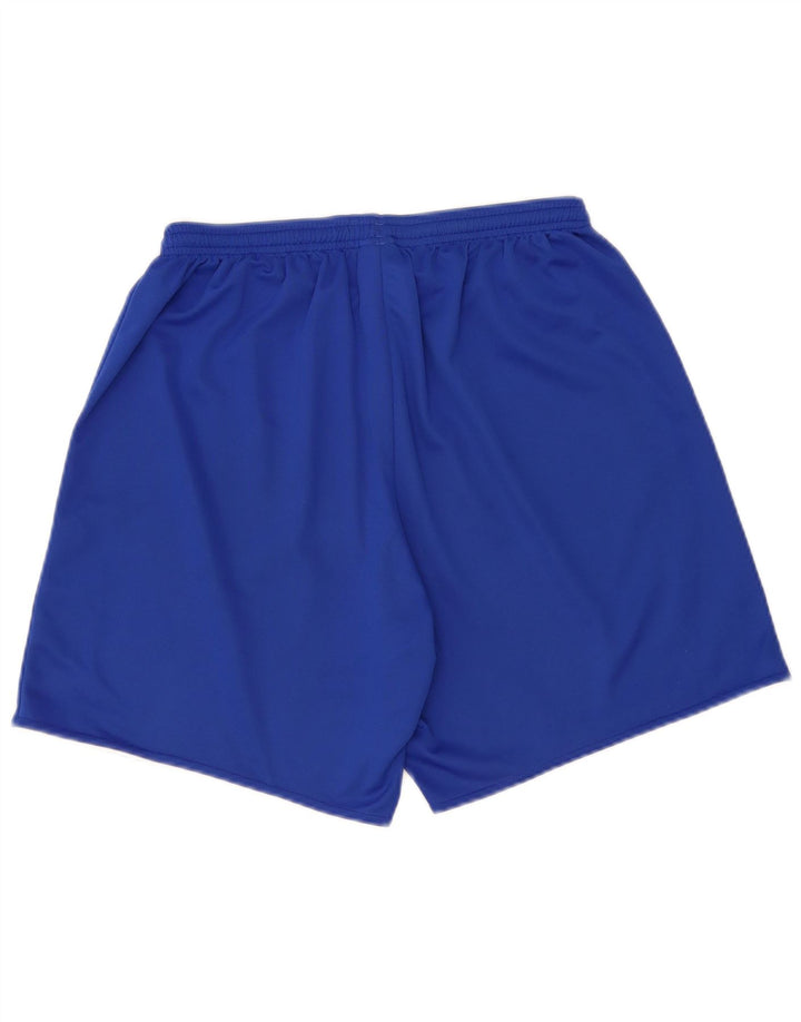 Adidas - Pantalones cortos deportivos para hombre, poliéster azul grande