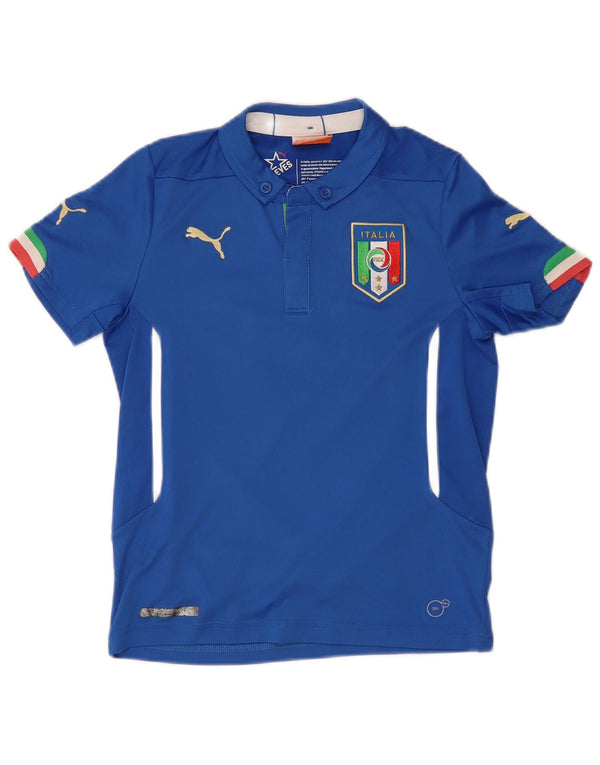 PUMA Polo Italia Graphic para niños 9-10 años Azul