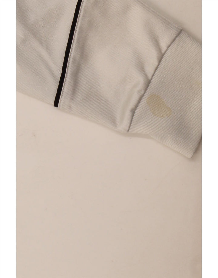 Adidas - Chaqueta de chándal para hombre, talla 36/38, poliéster blanco pequeño