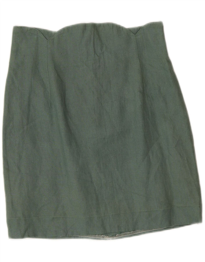 Angelo Santagostino Conjunto de falda de 2 piezas para mujer IT 44 Medium W26 Green Designe