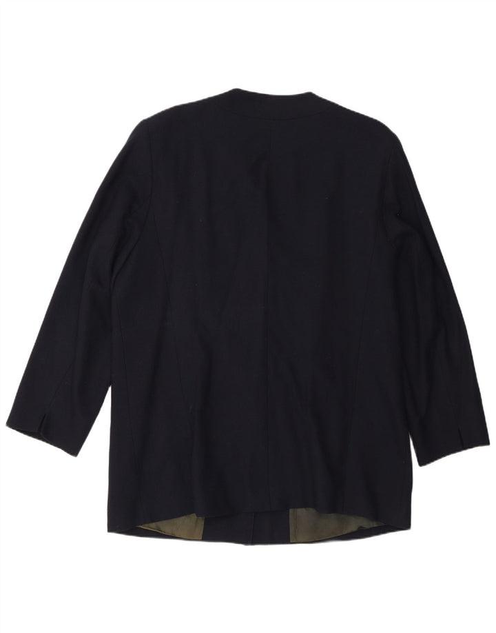 Personal Choice Chaqueta tipo blazer de 3 botones para mujer UK 18 XL Lana azul marino