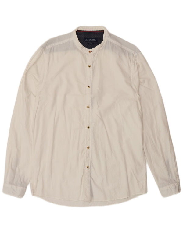 Zara Hombre Camisa Slim Fit Grande Blanco