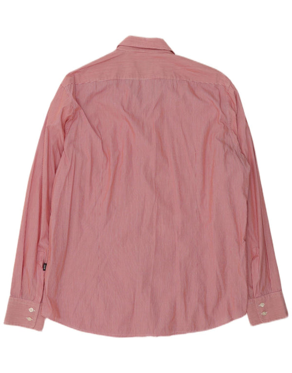 Camisa Hugo Boss Hombre Regular Fit XL Rayas Rojas