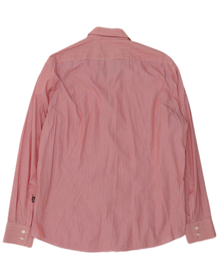 Camisa Hugo Boss Hombre Regular Fit XL Rayas Rojas
