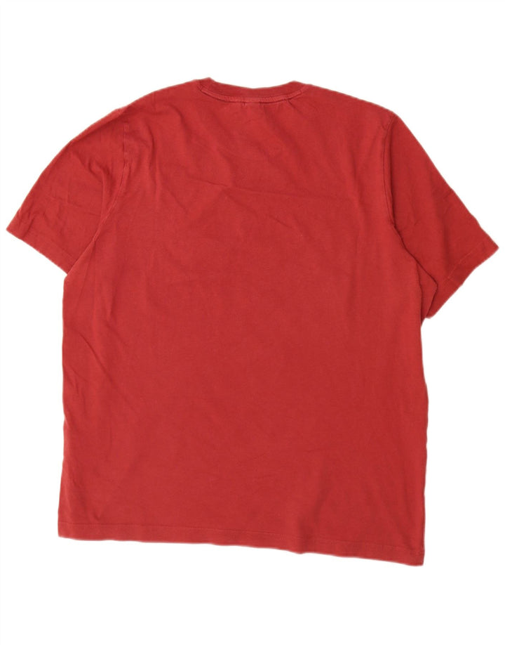 Adidas - Camiseta gráfica para hombre, color rojo medio, algodón