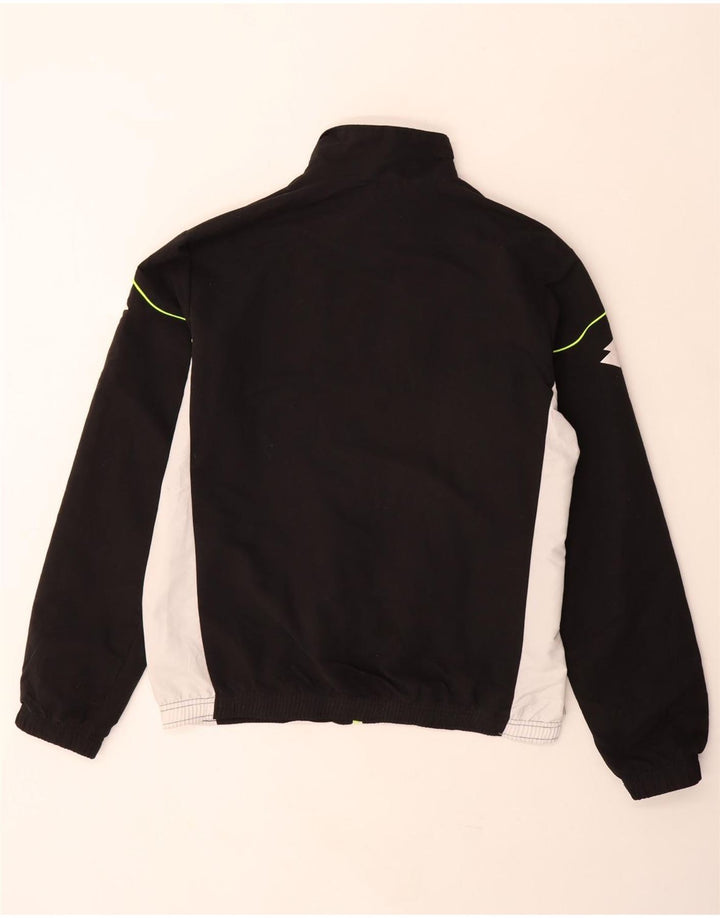 Lotto Hombre Chaqueta De Chándal Con Estampado Gráfico Poliéster Color Block Mediano Negro