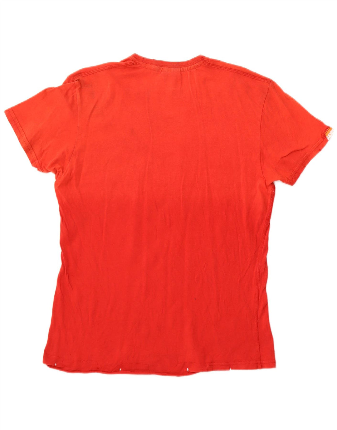 SUPERDRY Camiseta gráfica para mujer Top UK 12 Medium Red Cotton