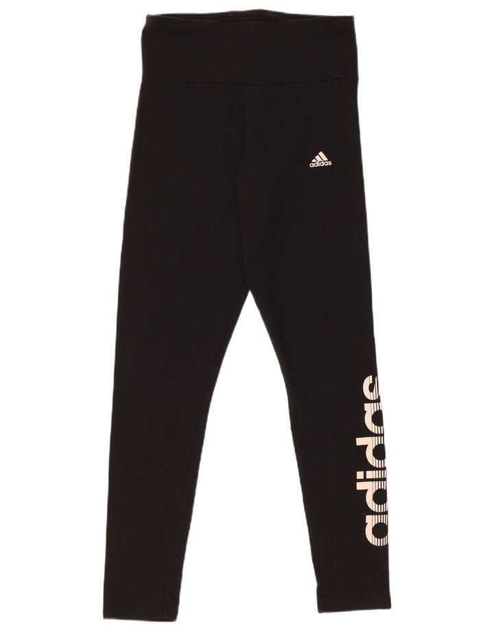 Adidas Leggings gráficos para mujer Reino Unido 8/10 Pequeño Negro