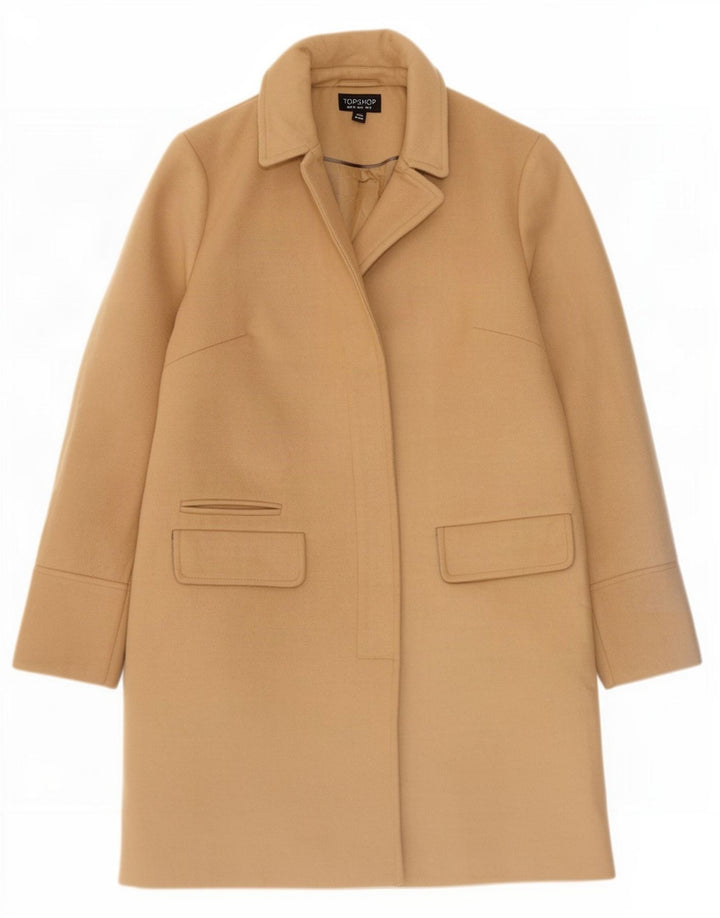 Topshop Abrigo para mujer UK 8 Pequeño Poliéster beige