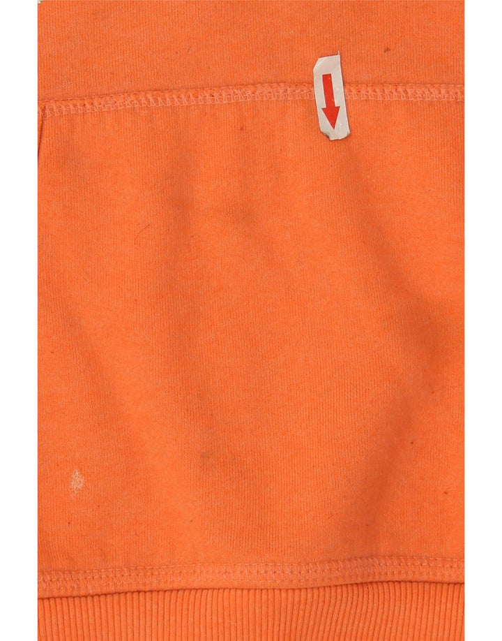 Superdry Jersey con capucha gráfica para mujer UK 10 Small Naranja Poliéster