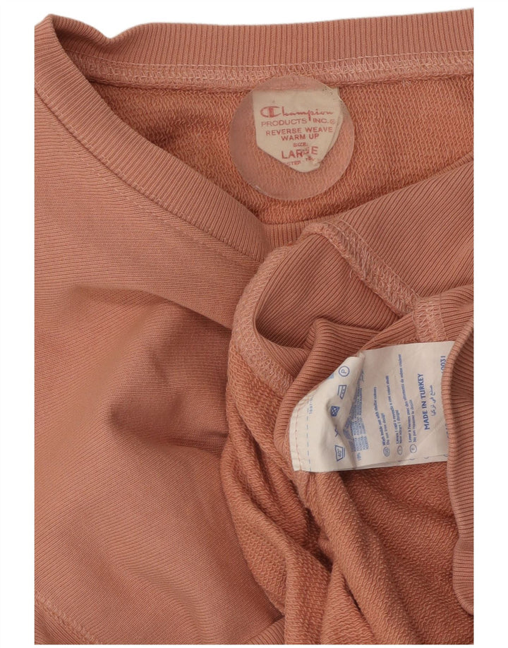 Champion Sudadera para mujer Jumper UK 14 Large Pink Cotton