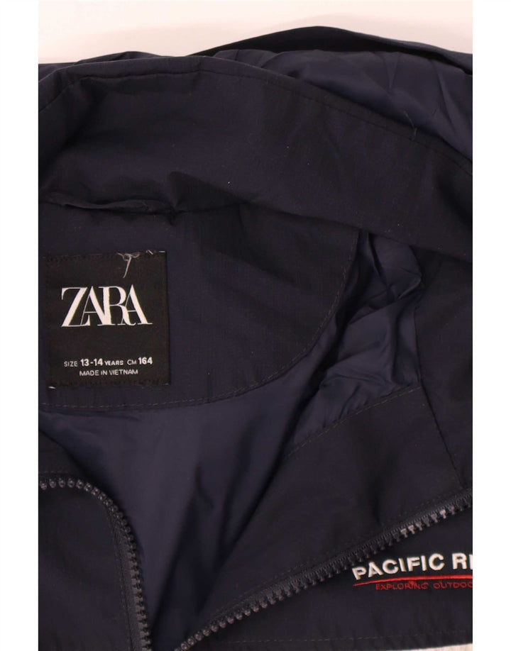 Zara Cazadora bomber con capucha para niño 13-14 años Bloque de color multicolor
