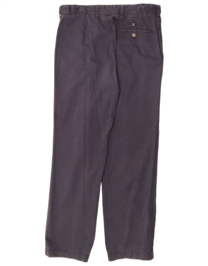Marks & Spencer Pantalones chinos regulares para hombre W32 L31 Algodón azul marino