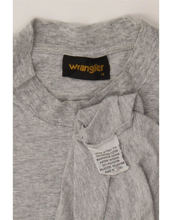 Camiseta Wrangler para hombre Top de algodón moteado gris medio