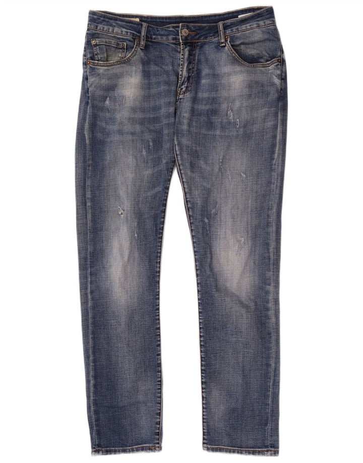 Levi's Hombre 511 Vaqueros Slim Desgastados W32 L32 Algodón Azul