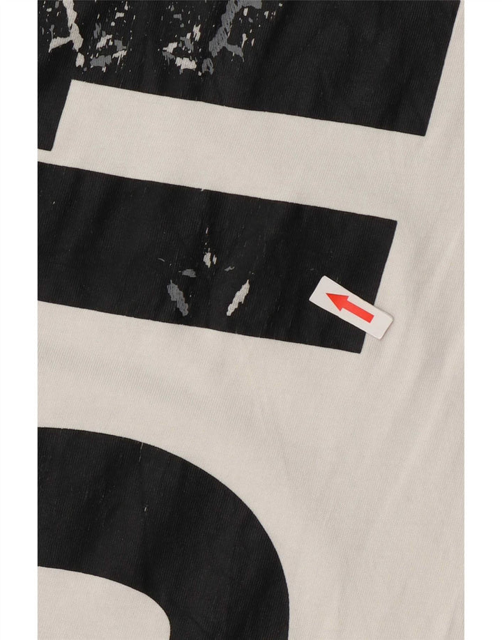 Nike Camiseta sin mangas gráfica para hombre XL Algodón blanco