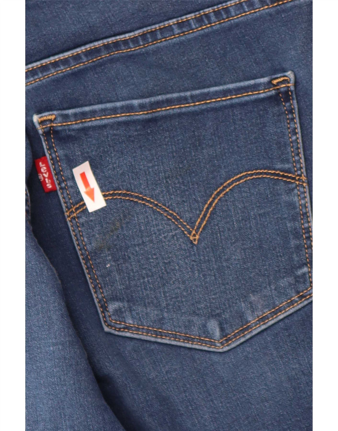 Levi's Mujer 314 Shaping Straight Jeans W30 L31 Algodón Azul