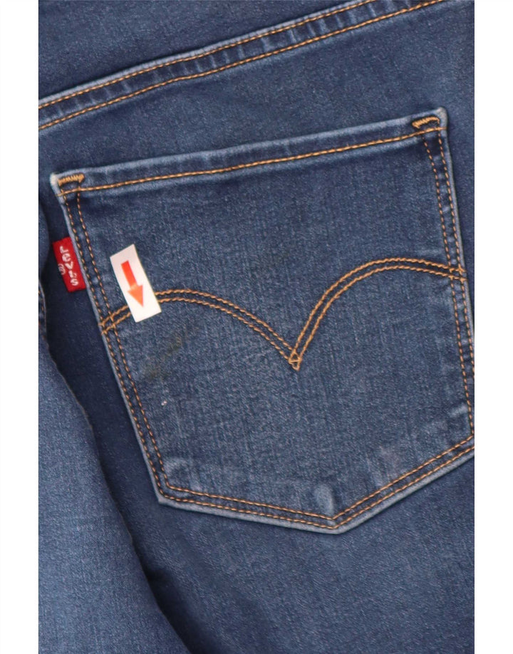 Levi's Mujer 314 Shaping Straight Jeans W30 L31 Algodón Azul