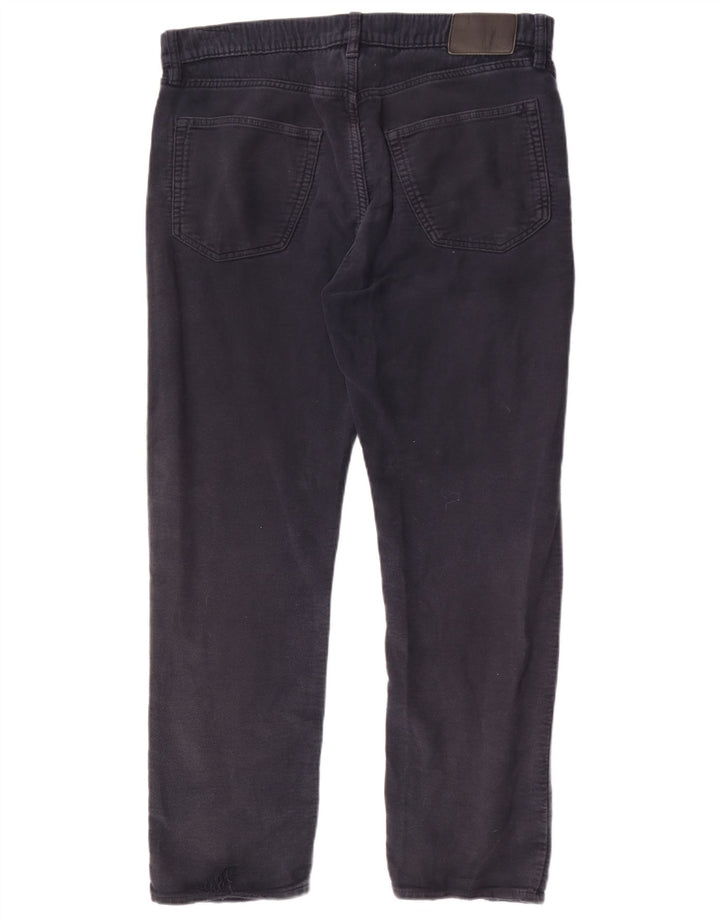 Marks & Spencer Pantalones casuales regulares para hombre W36 L29 Algodón azul marino