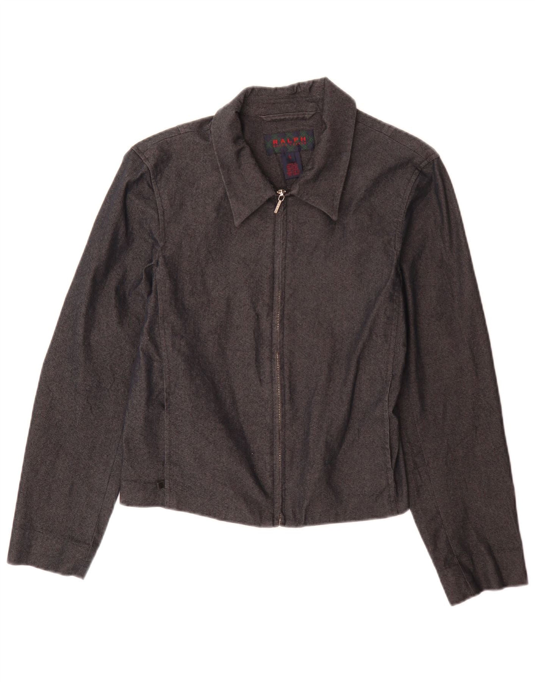 Ralph Lauren Chaqueta Bomber para Mujer Reino Unido 14 Grande Gris Algodón