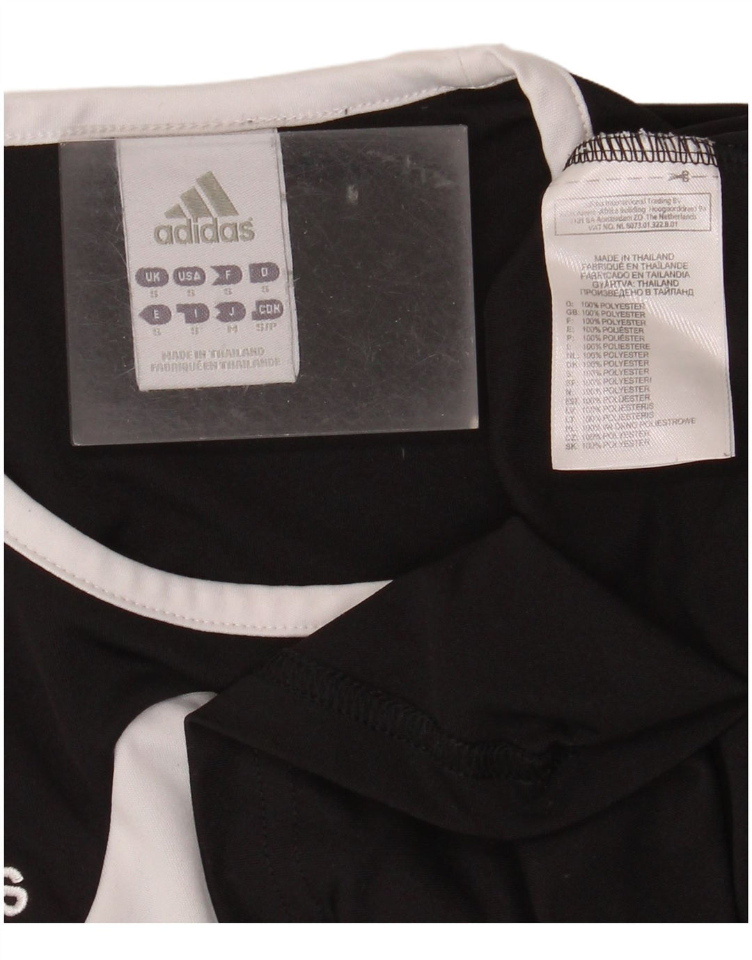 ADIDAS Camiseta Climalite para hombre Top Small Black Colourblock Poliéster
