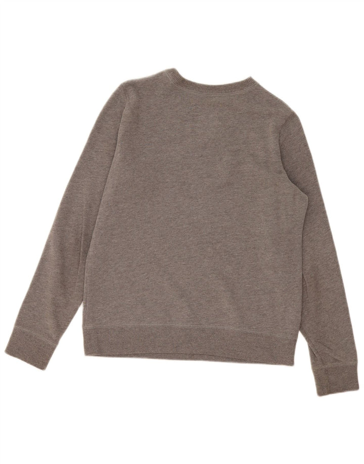 Hollister Hombre Sudadera Gráfica Jumper Small Gris Algodón