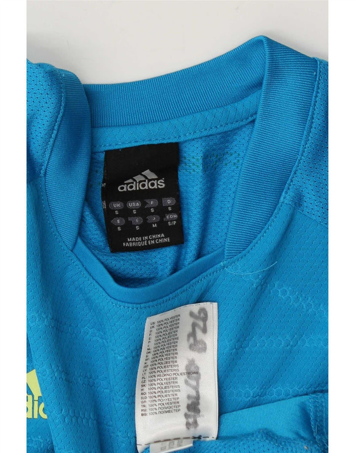 Adidas Hombre Camiseta Top Small Azul Poliéster