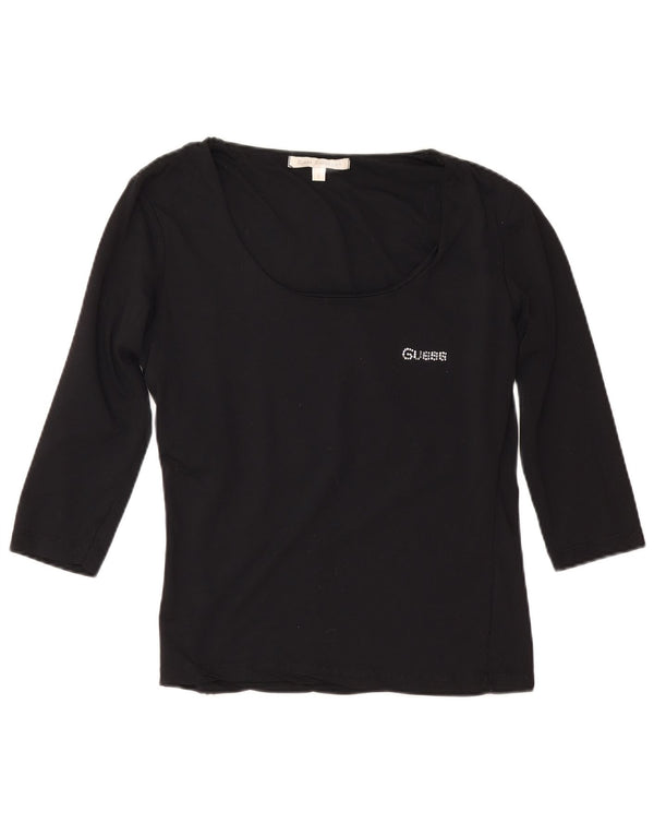 Guess Mujer Top Manga 3/4 Talla 3 XS Negro