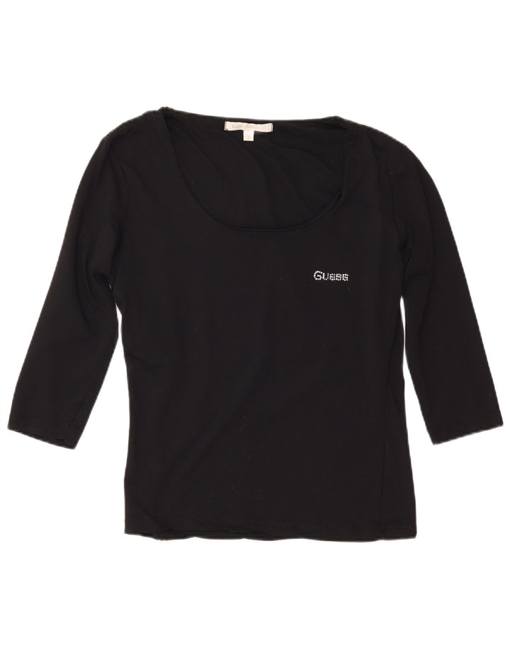 Guess Mujer Top Manga 3/4 Talla 3 XS Negro