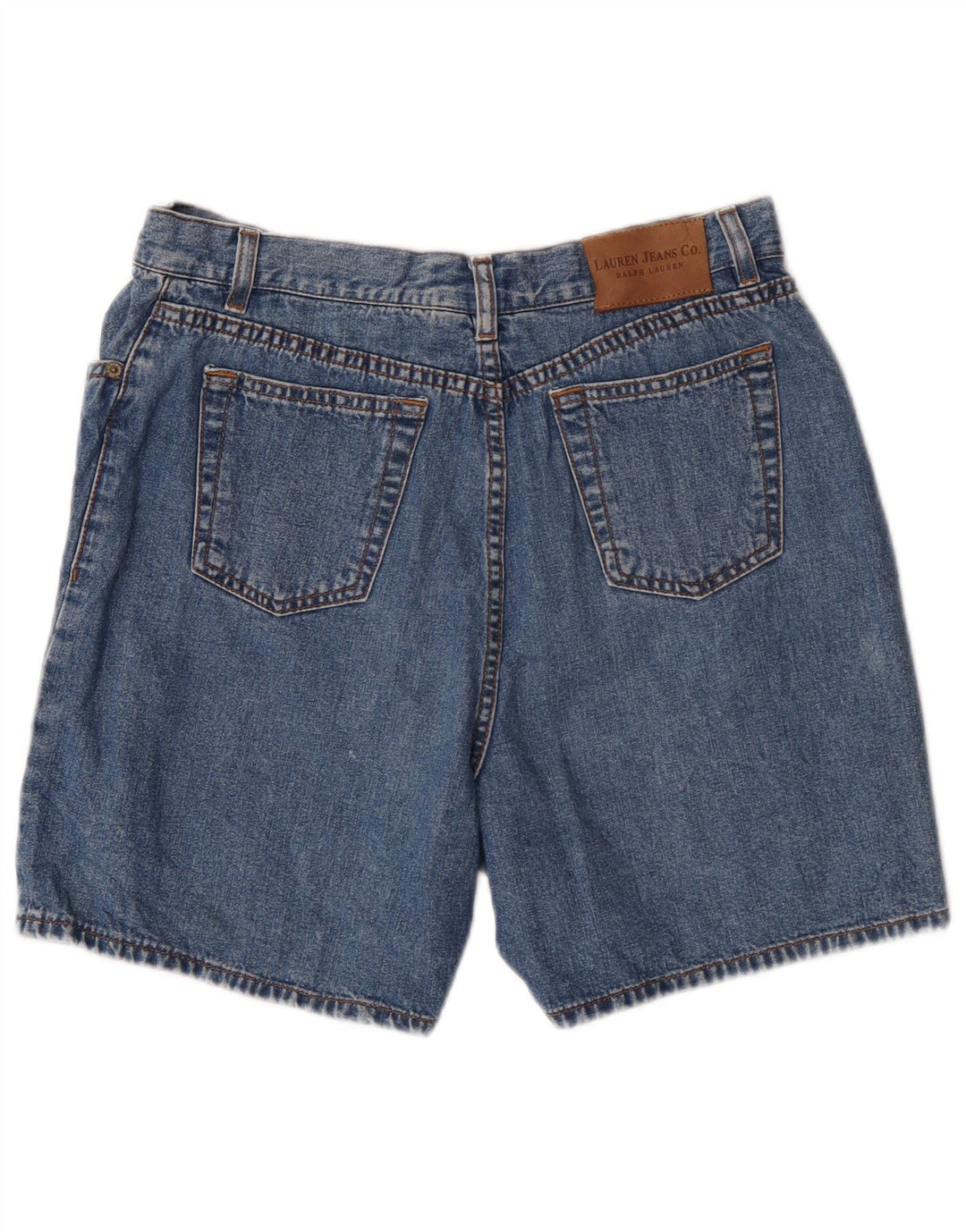 Ralph Lauren - Pantalones cortos de mezclilla para mujer, talla 12, grande, W30, algodón azul