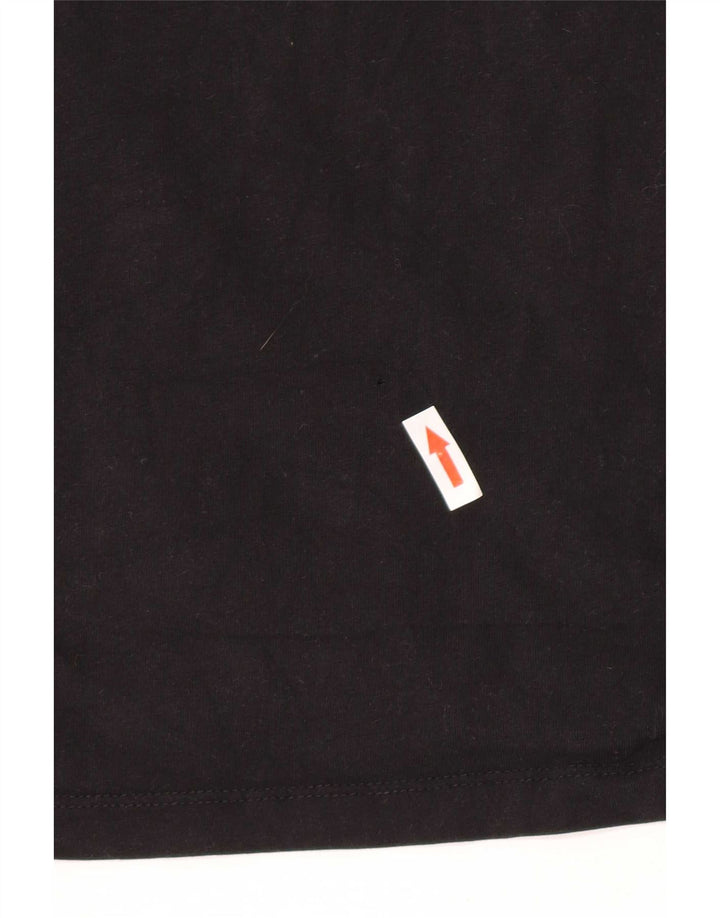 Liu Jo - Camiseta gráfica para hombre, talla pequeña, algodón negro