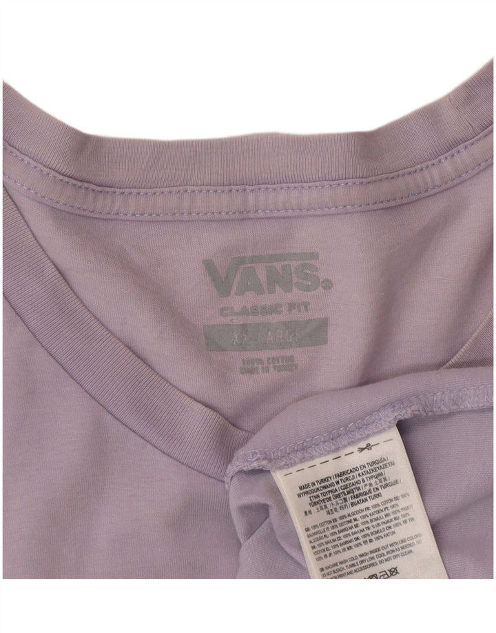 Vans Camiseta Classic Fit para Hombre Top 2XL Algodón Morado