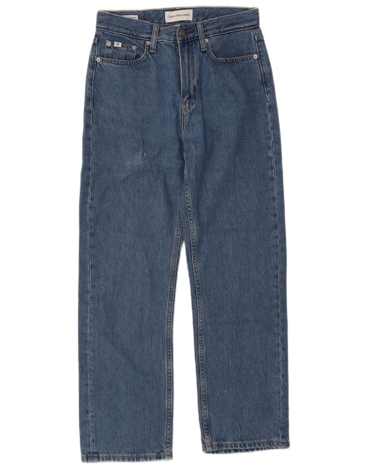 CALVIN KLEIN Vaqueros rectos para mujer W26 L27 Azul