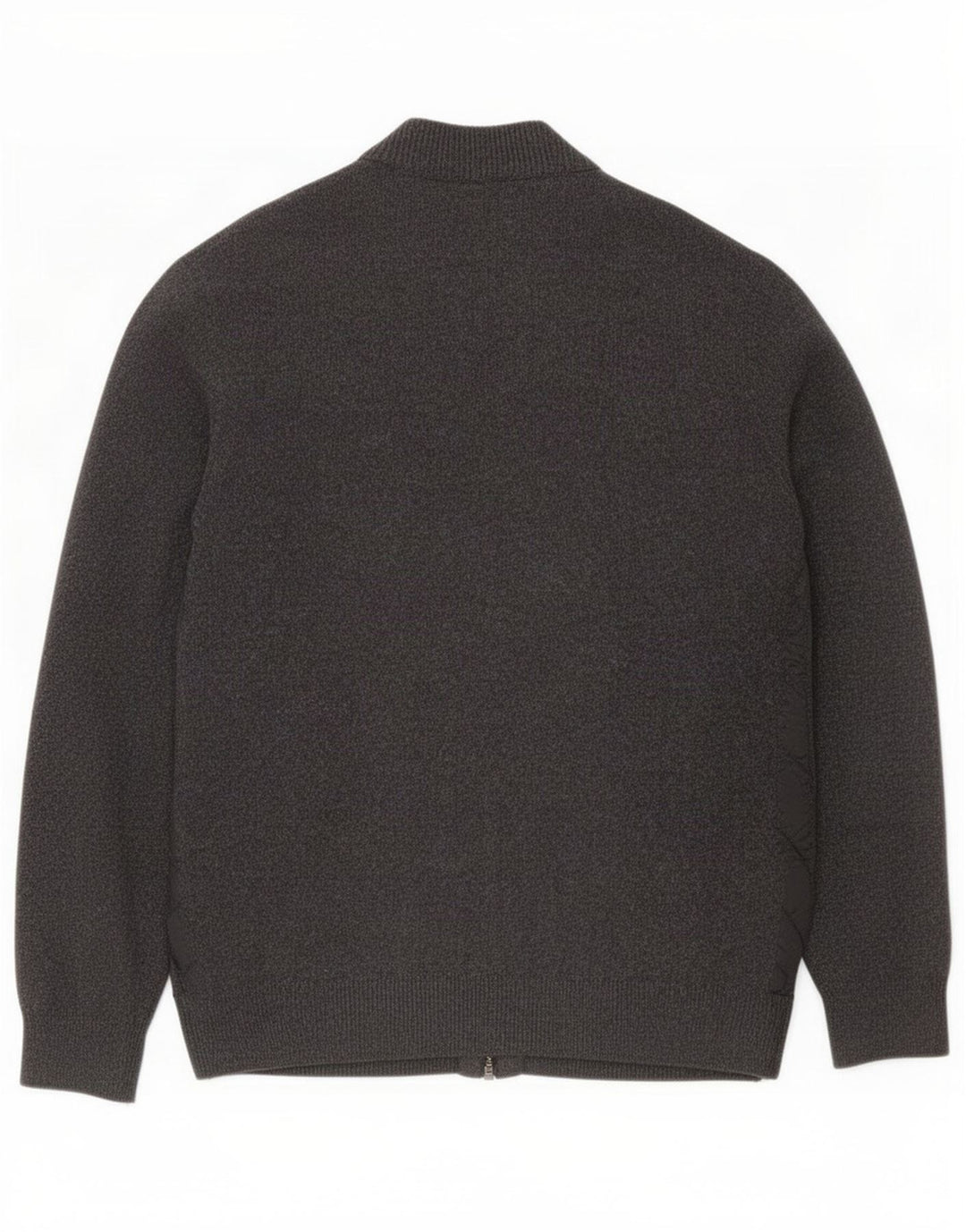 Barbour Suéter tipo cárdigan para hombre de lana gris grande