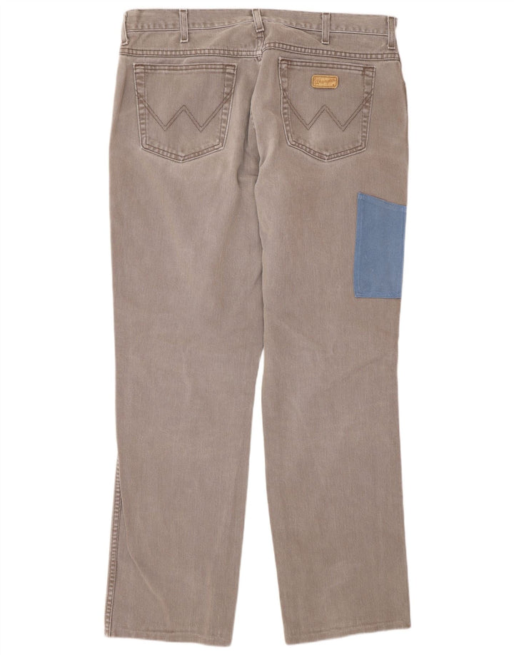 WRANGLER Vaqueros rectos para hombre W36 L32 Gris