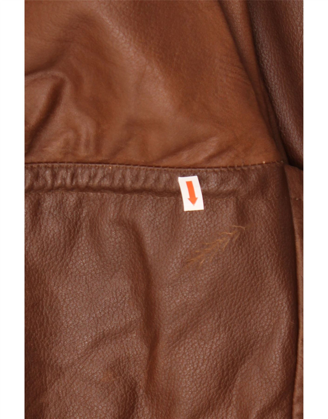 VINTAGE Chaqueta de cuero para hombre Reino Unido 42 XL Cuero marrón