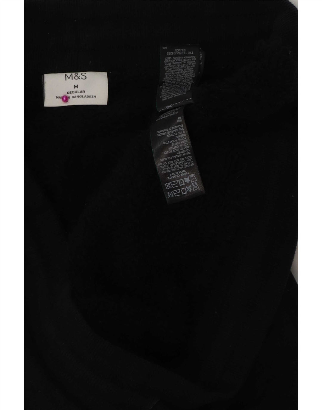 Marks & Spencer Hombre Pantalones De Chándal Regulares Joggers Medium Black