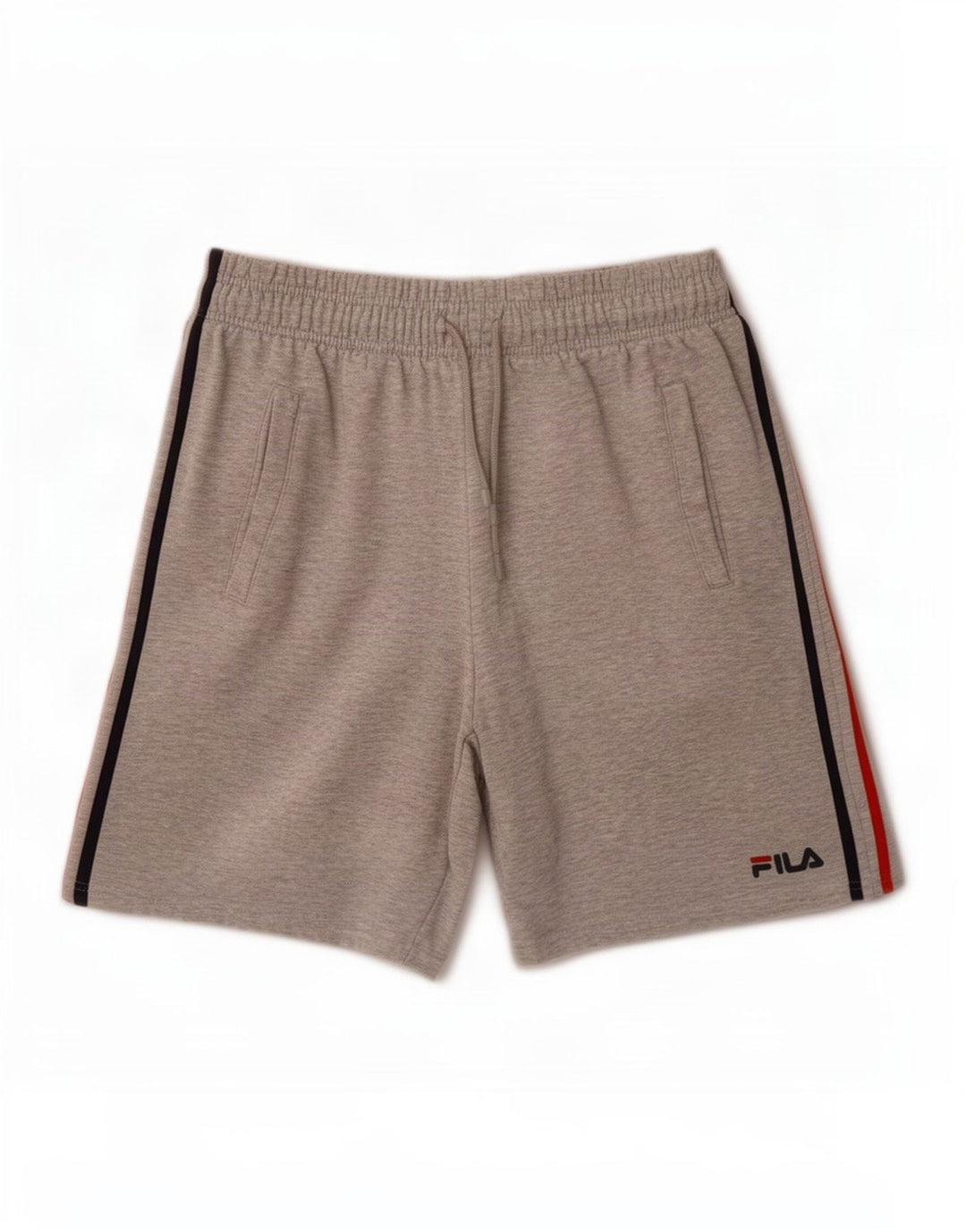 Pantalones cortos deportivos Fila para hombre de algodón moteado gris medio